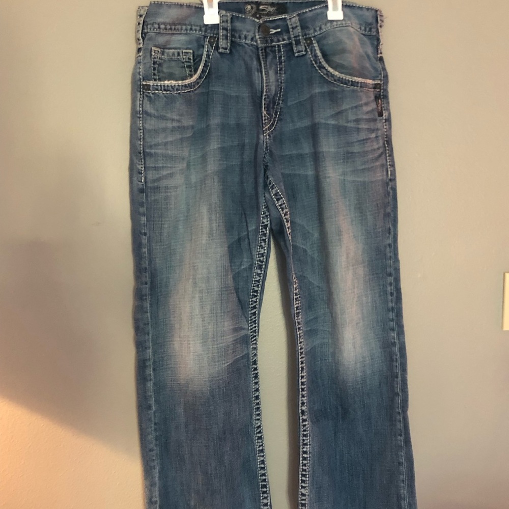 Men’s silver jeans